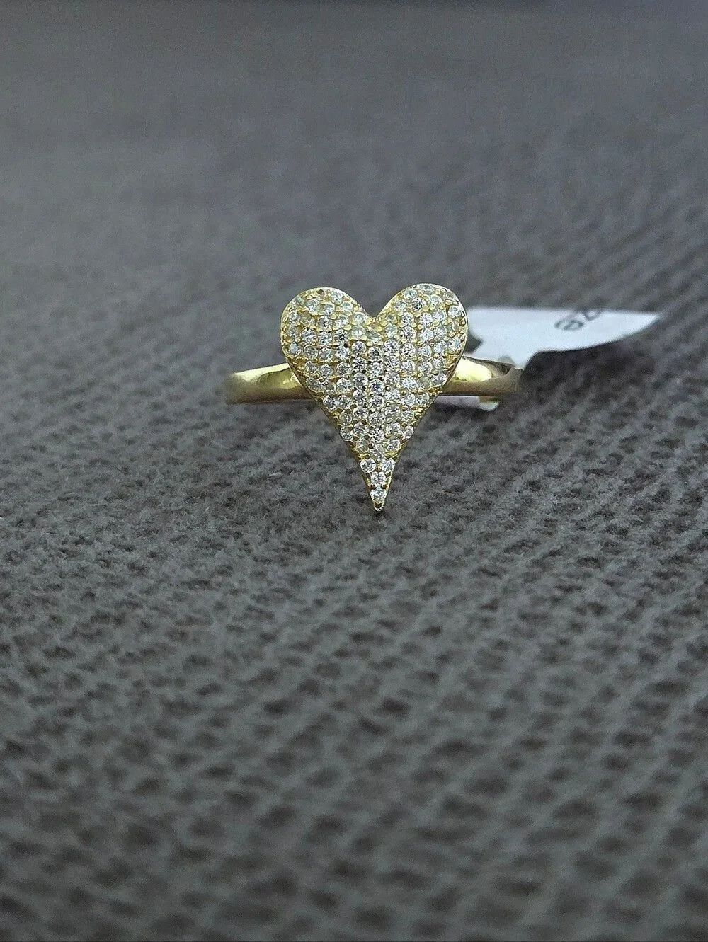 isabella m. Gold💛 Pave Crystal💎 Heart Ring💍 - NWT